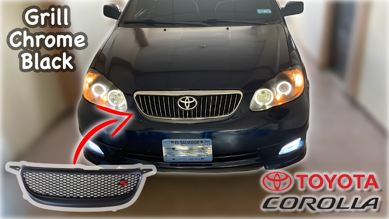 Cambiando parrilla Racing por una JDM | Toyota Corolla 03-08 9th Gen