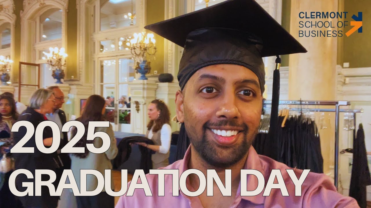 GRADUATION DAY VLOG AT CLERMONT SCHOOL OF BUSINESS 🎓 @clermont_sb | STUDENT LIFE IN FRANCE