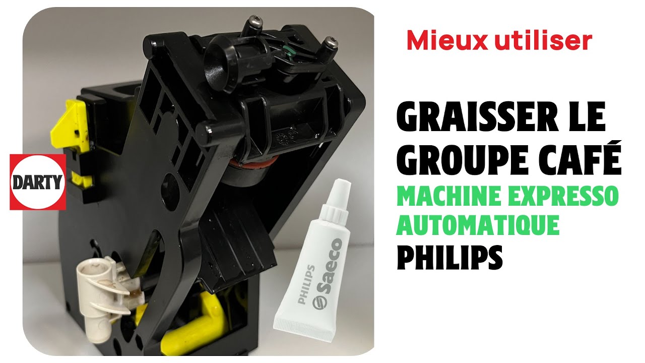 Graisser le groupe caf&eacute; de votre machine espresso Philips, c'est facile !