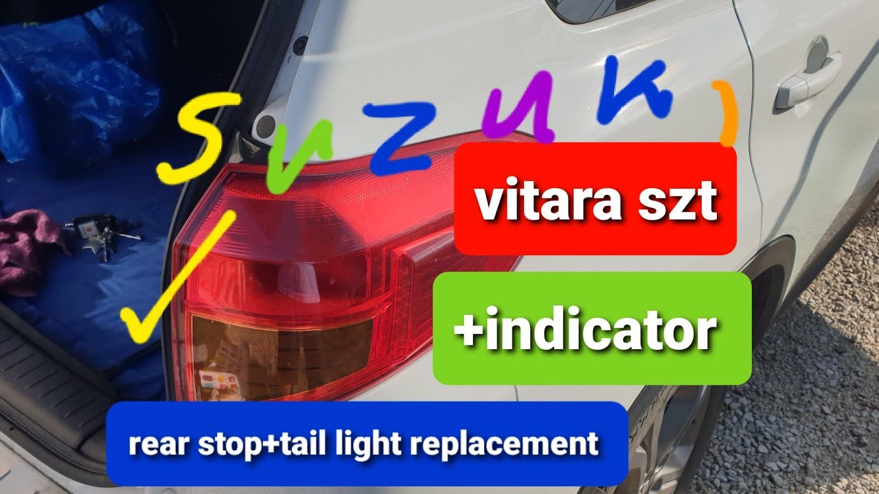 Suzuki vitara szt 2017 stop+taillight and indicator bulb 💡 replacement