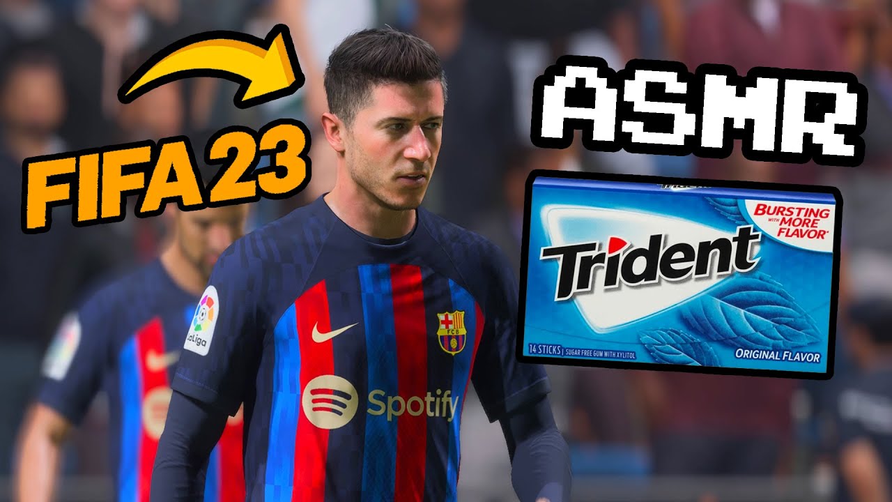 ASMR Gum Chewing Sounds + Relaxing FIFA 23 Gameplay! 🎮⚽️😴