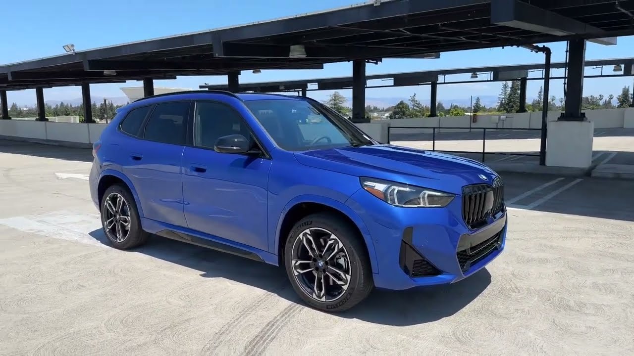 Tour the 2023 X1 xDrive28i in Portimao Blue & Alcantara Seats | 4K