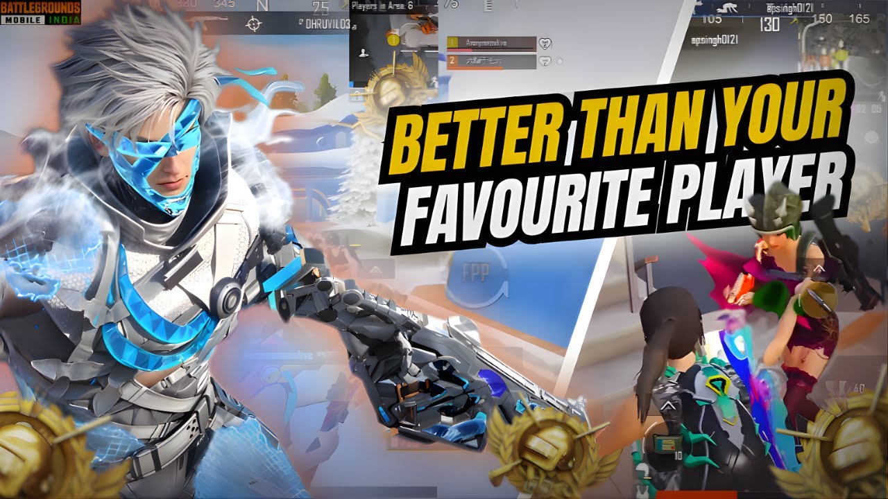 Better than your Favourite Player | 5 Streamers vs Me | Anonymouss Live | BGMI