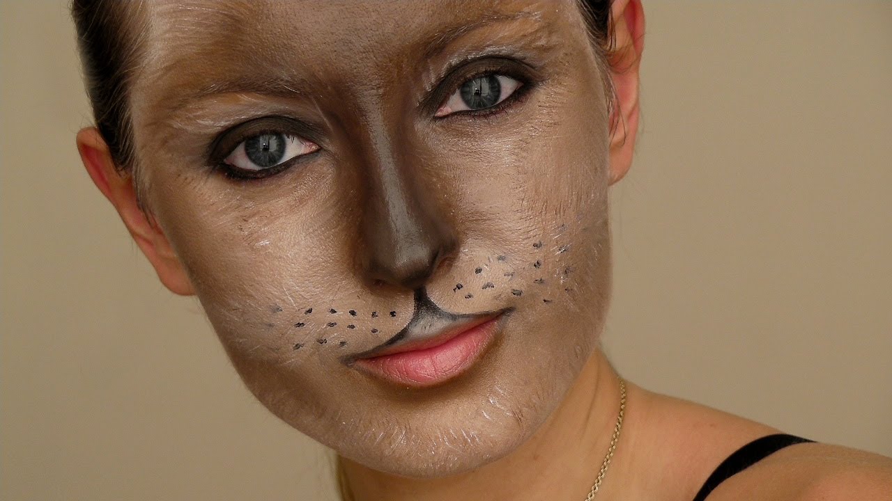 Cat Mask Halloween Makeup Tutorial