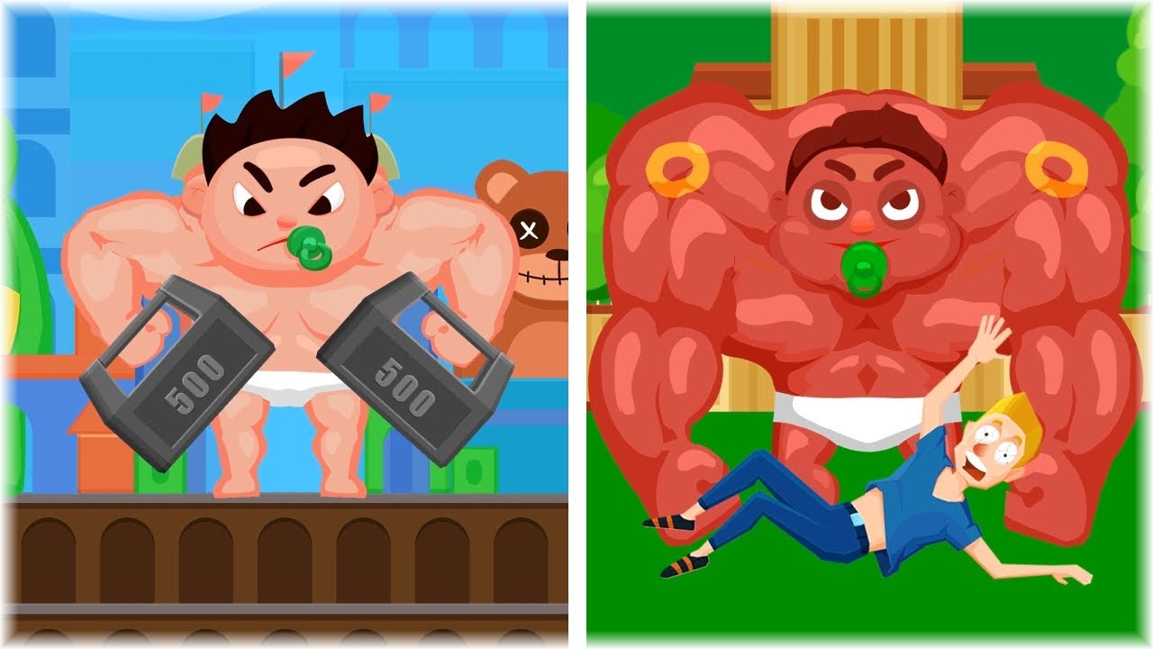 MAX LEVEL in Muscle Boy Game!