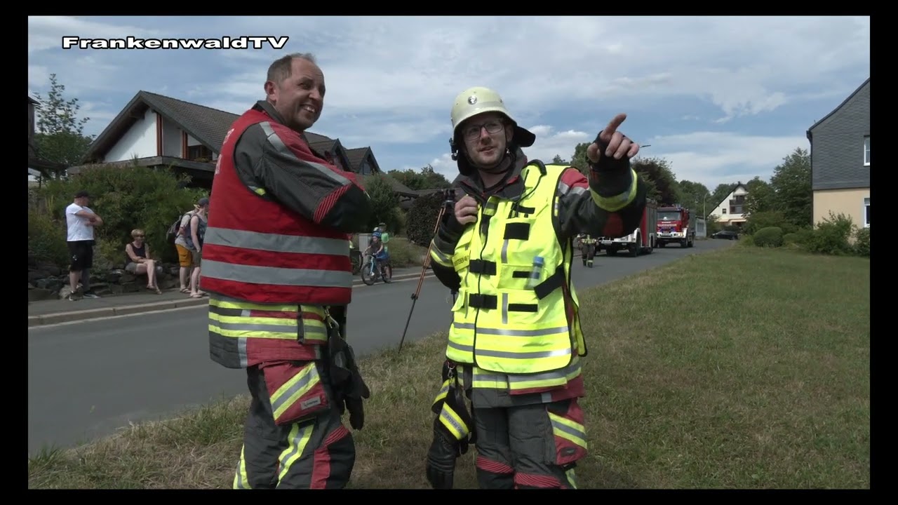 Feuerwehrübung Obersteben 15.07.2023, FFW Bad Steben, Obersteben