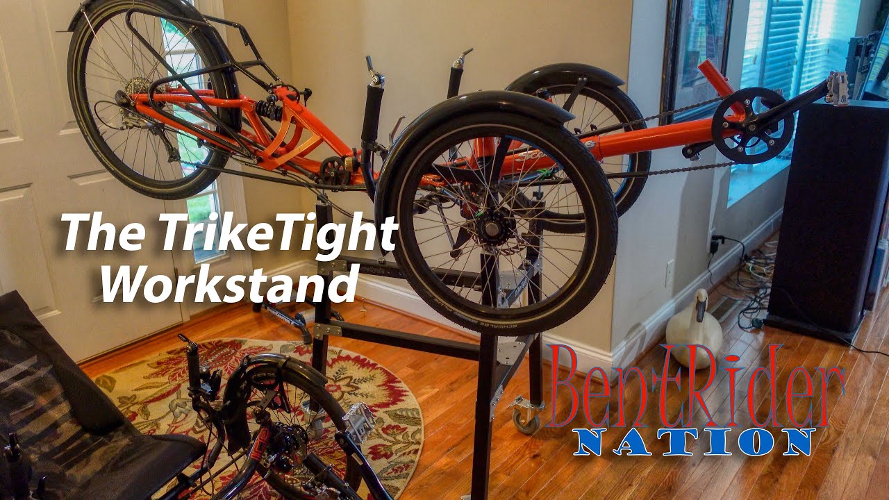 The TerraCycle TrikeTight Recumbent Trike Workstand | BentRider Nation 4K Video