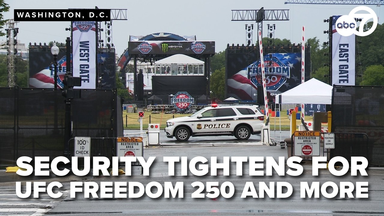Усиление мер безопасности в Вашингтоне из-за UFC Freedom 250 и летних мероприятий
