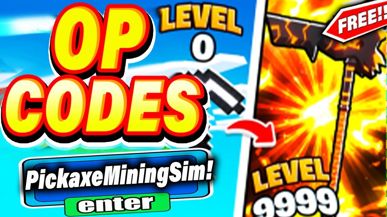 ALL NEW *SECRET CODES* IN ROBLOX PICKAXE MINING SIMULATOR(codes in roblox Pickaxe Mining Simulator)
