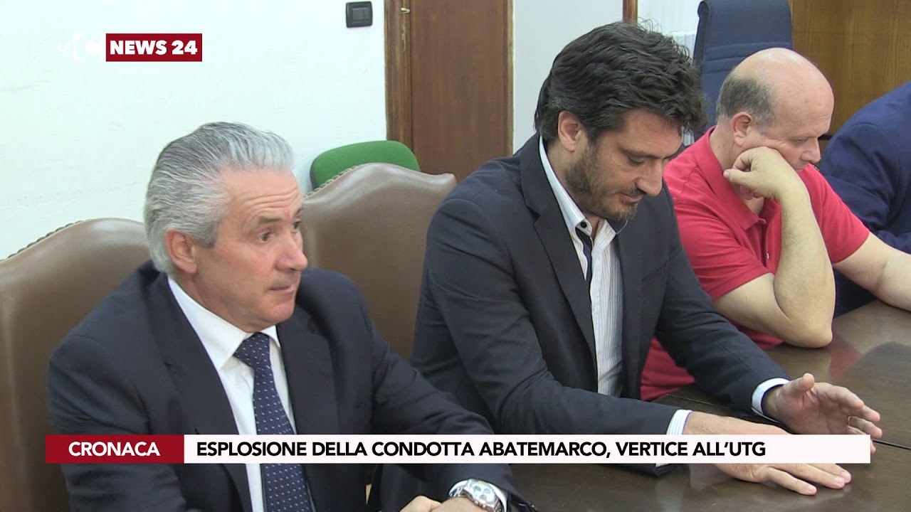 Esplosione della condotta Abatemarco, vertice all'utg