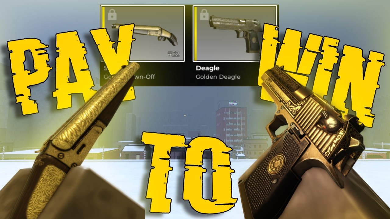 The P2W Double Combo (Golden Sawn-Off + Golden Deagle)