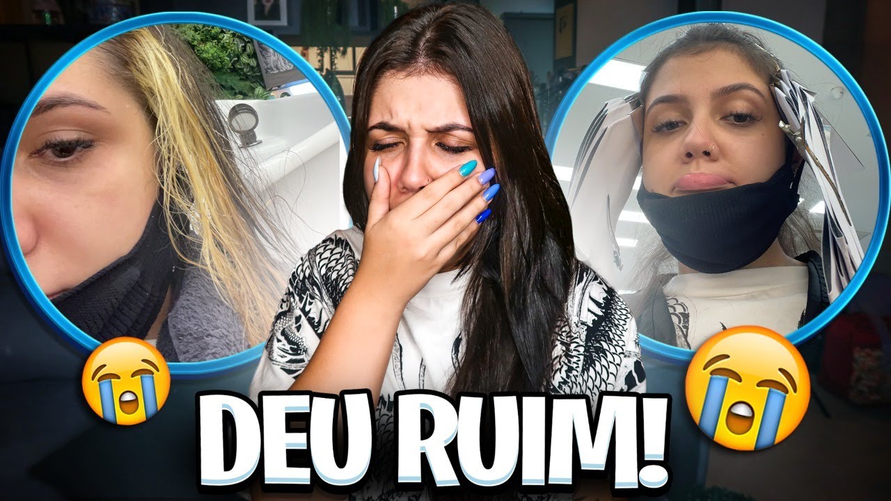TENTEI PINTAR O CABELO E DEU MUITO ERRADO! *chorei*