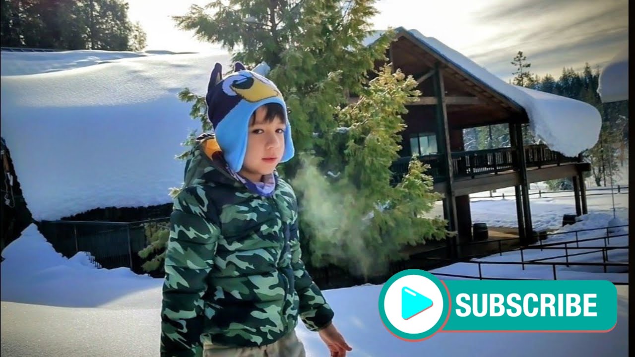 Snow play somewhere in the mountain 🏔️
