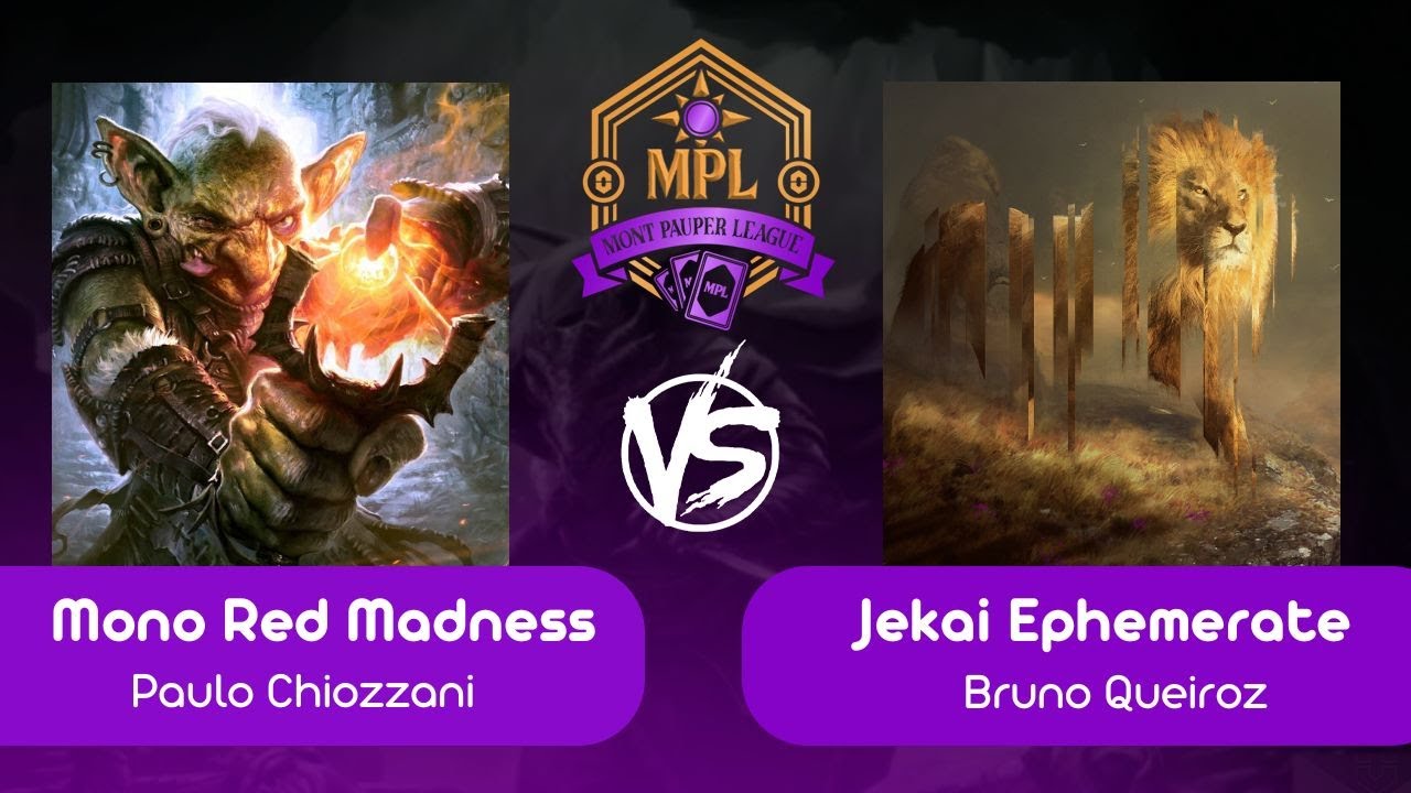 [Pauper 15K Mont] Mono Red Madness VS Jeskai Ephemerate (R 02 - 04/10/2025)