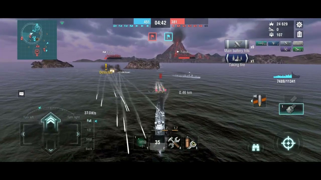 V&auml;ster&aring;s European Tier VI Destroyer Gameplay | World of Warships Blitz