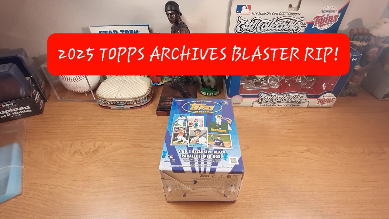 Набор Tops Archives Blaster Box 2025 от Target! 4 черные параллельные версии и одна пронумерованн...