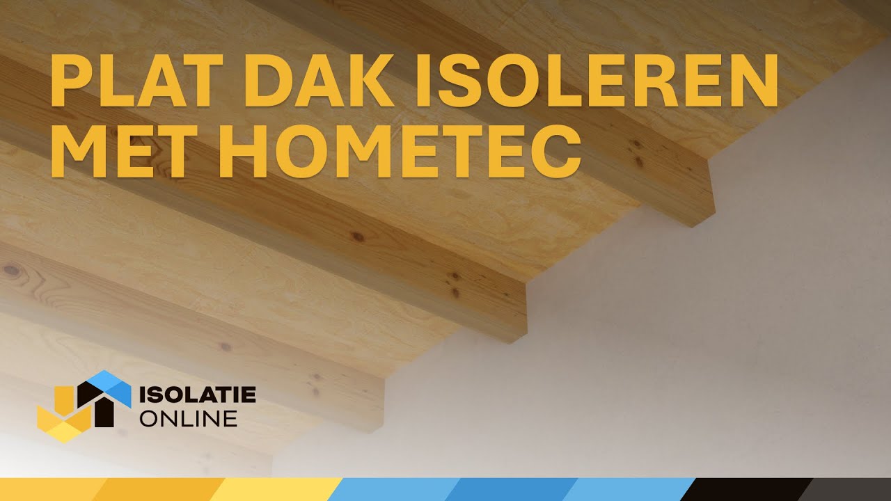 Plat dak isoleren met Ursa Hometec glaswol | Isolatie Online
