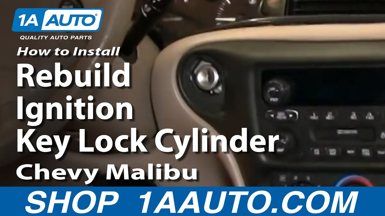 Как заменить комплект цилиндра замка зажигания на Chevrolet Malibu 97-03