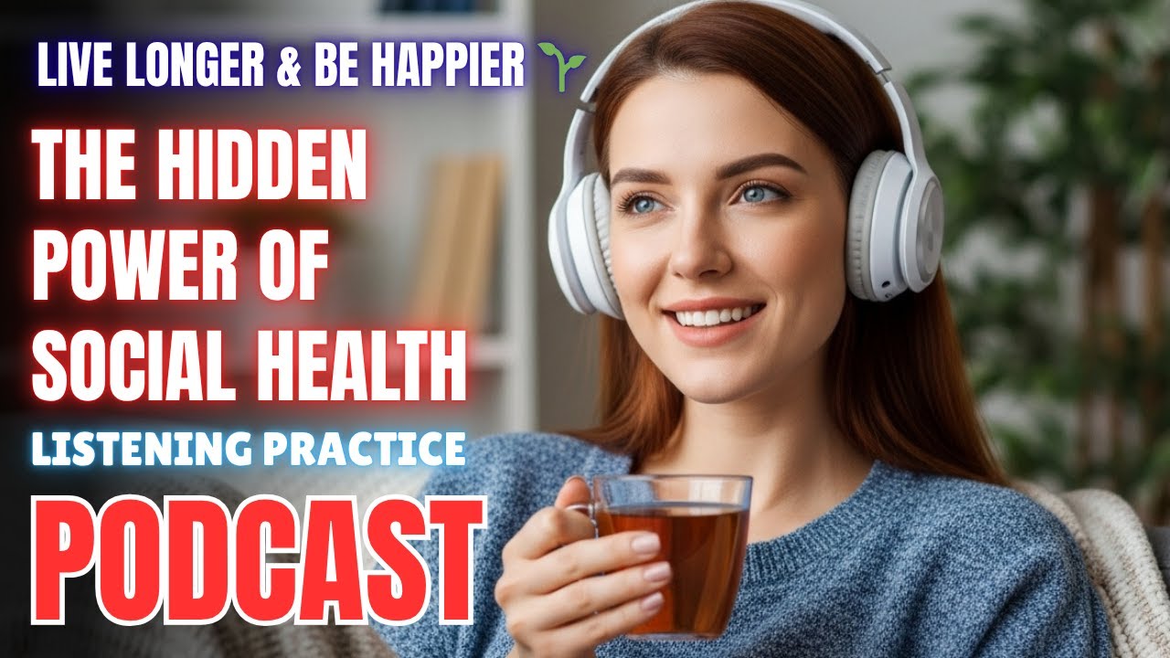 The Hidden Power of Social Health || C1 English Listening Practice Challenge