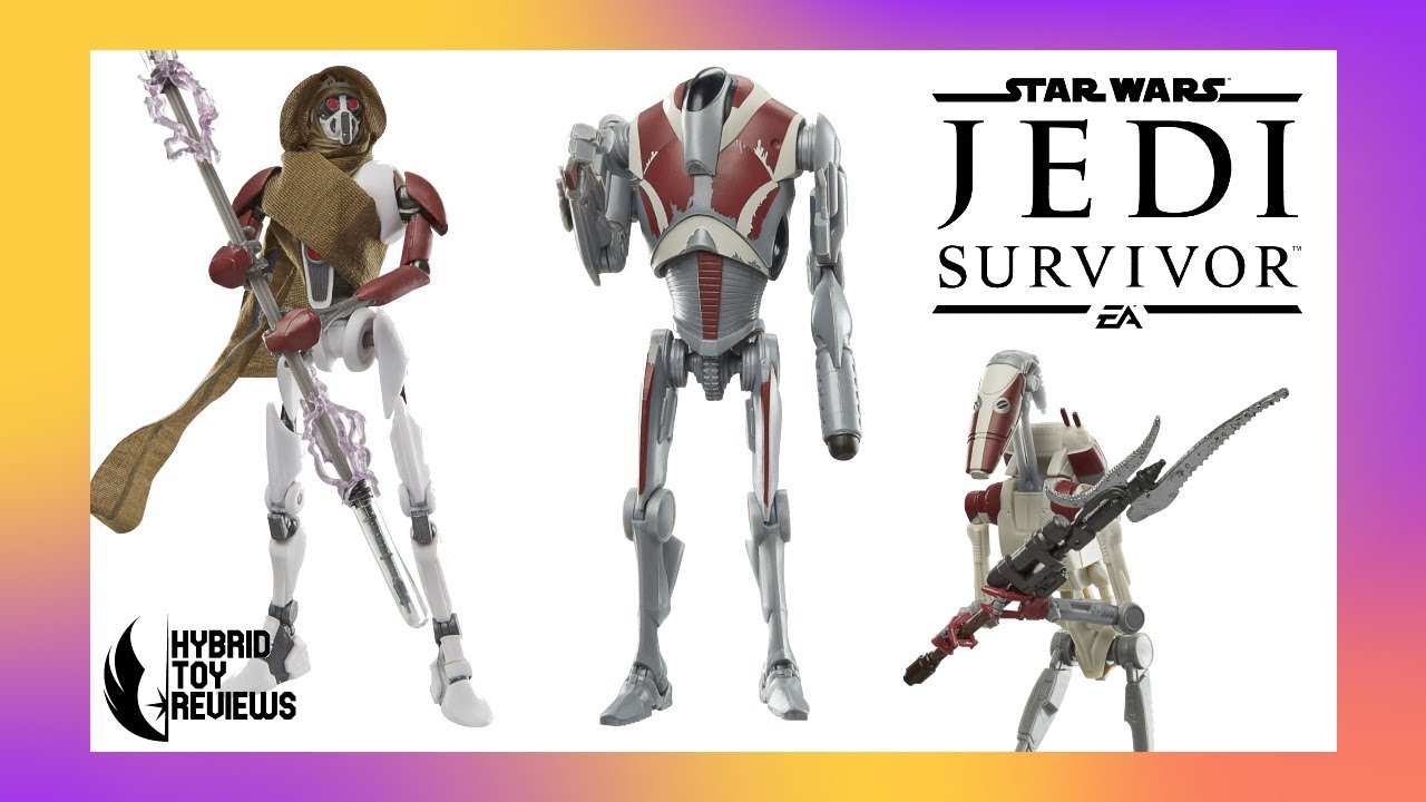 Star Wars The Black Series MagnaGuard, B1, and B2 Battle Droids Gaming Greats Jedi Survivor Reviews