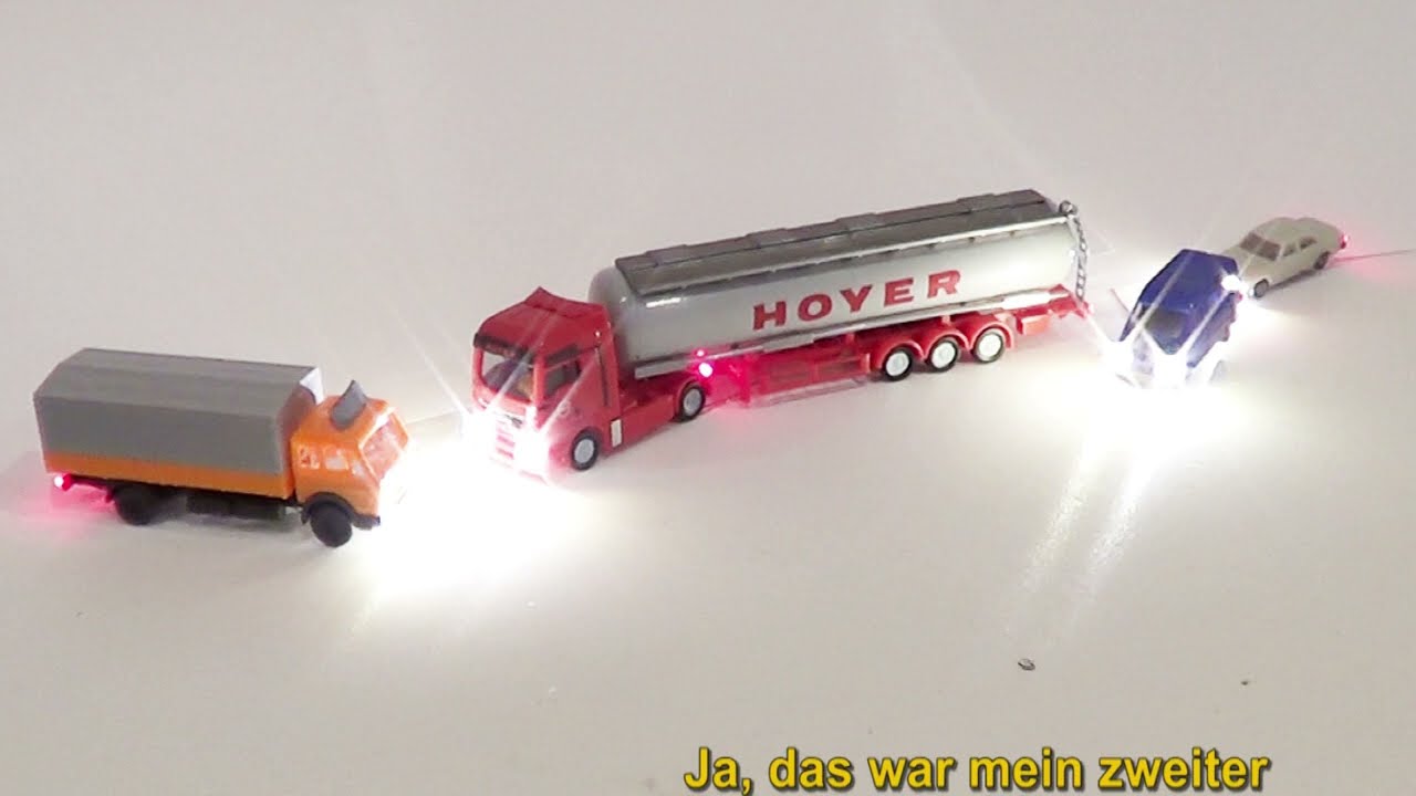 Folge 2. LED Beleuchtung für N - Modellautos
