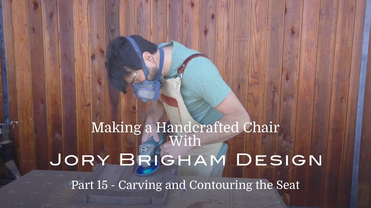 Making a Handcrafted Chair Part 15 – Carving and Contouring the Seat