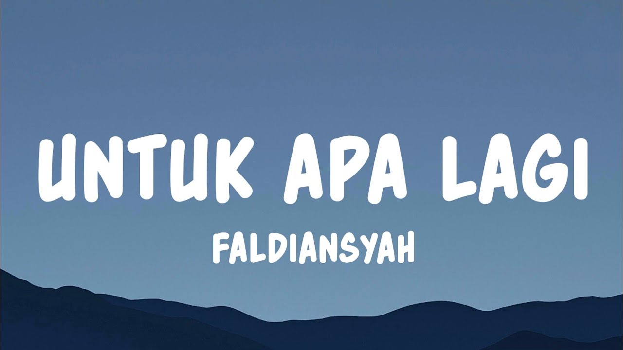Deddy Dores - Untuk Apa Lagi | Cover Faldiansyah (Lyrics)