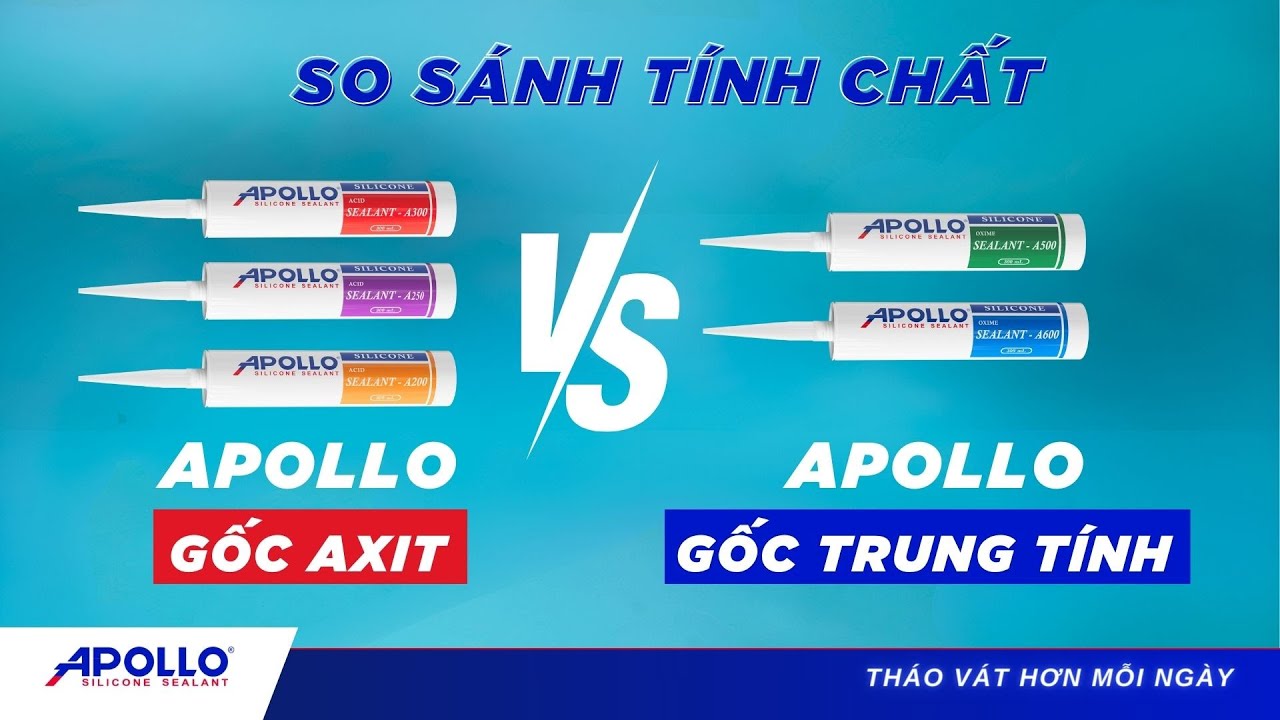 Sự kh&aacute;c nhau giữa keo silicone trung t&iacute;nh v&agrave; axit | Th&aacute;o v&aacute;t hơn mỗi ng&agrave;y