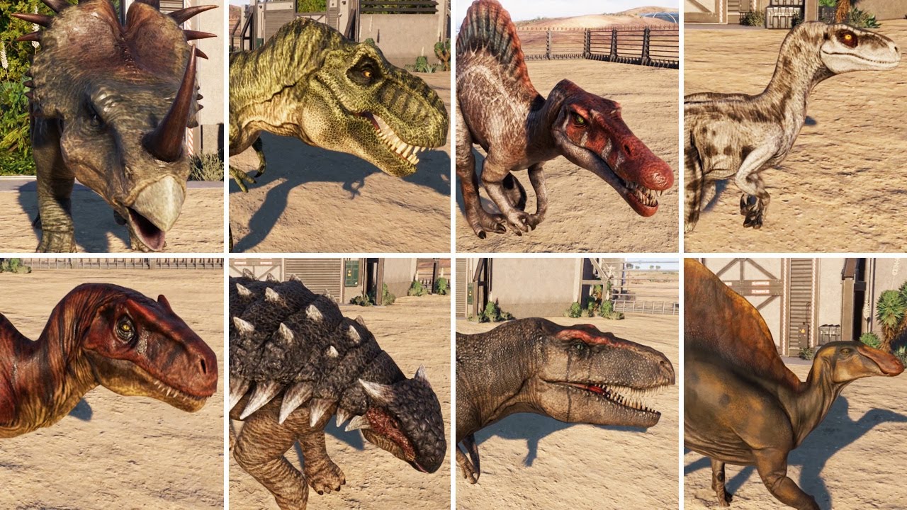 ALL 25 DINOSAURS (Jurassic Park: Operation Genesis) - Jurassic World Evolution 2 | Mod
