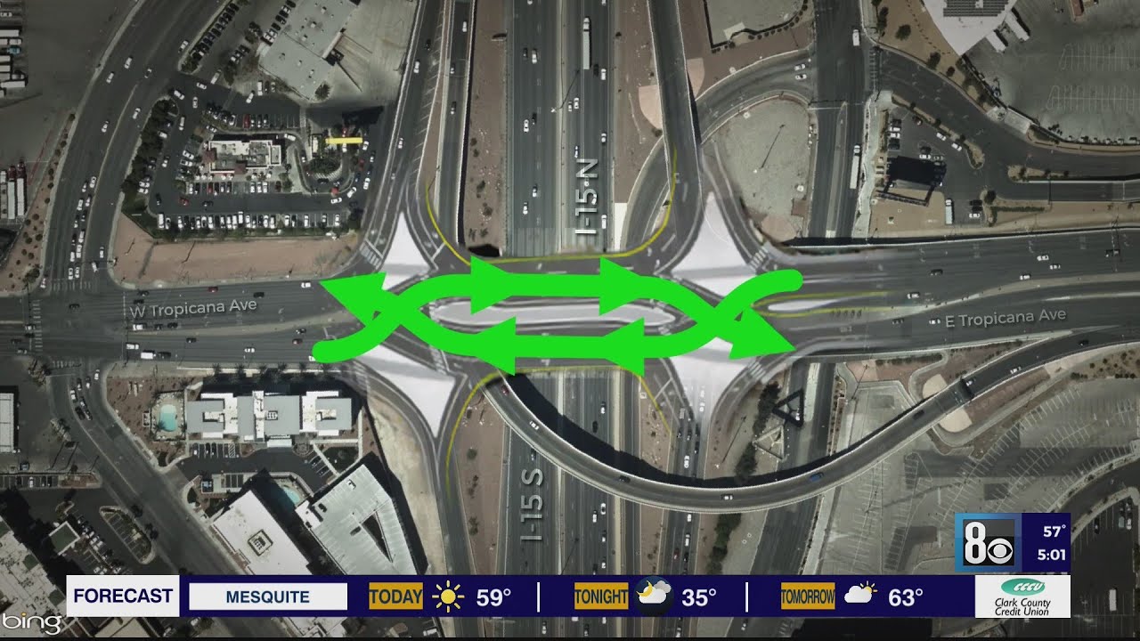 ‘It’s like driving in England,’ Tropicana diverging diamond continues to confuse drivers