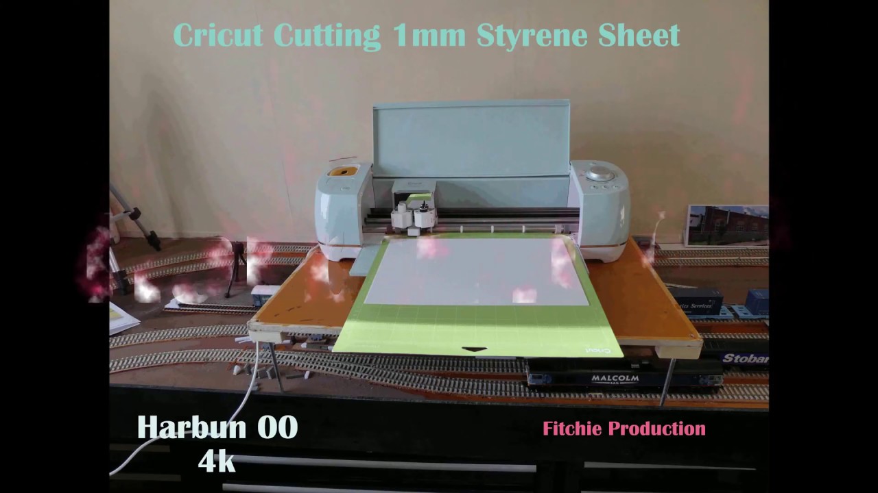 Cricut cutting 1mm styrene sheet