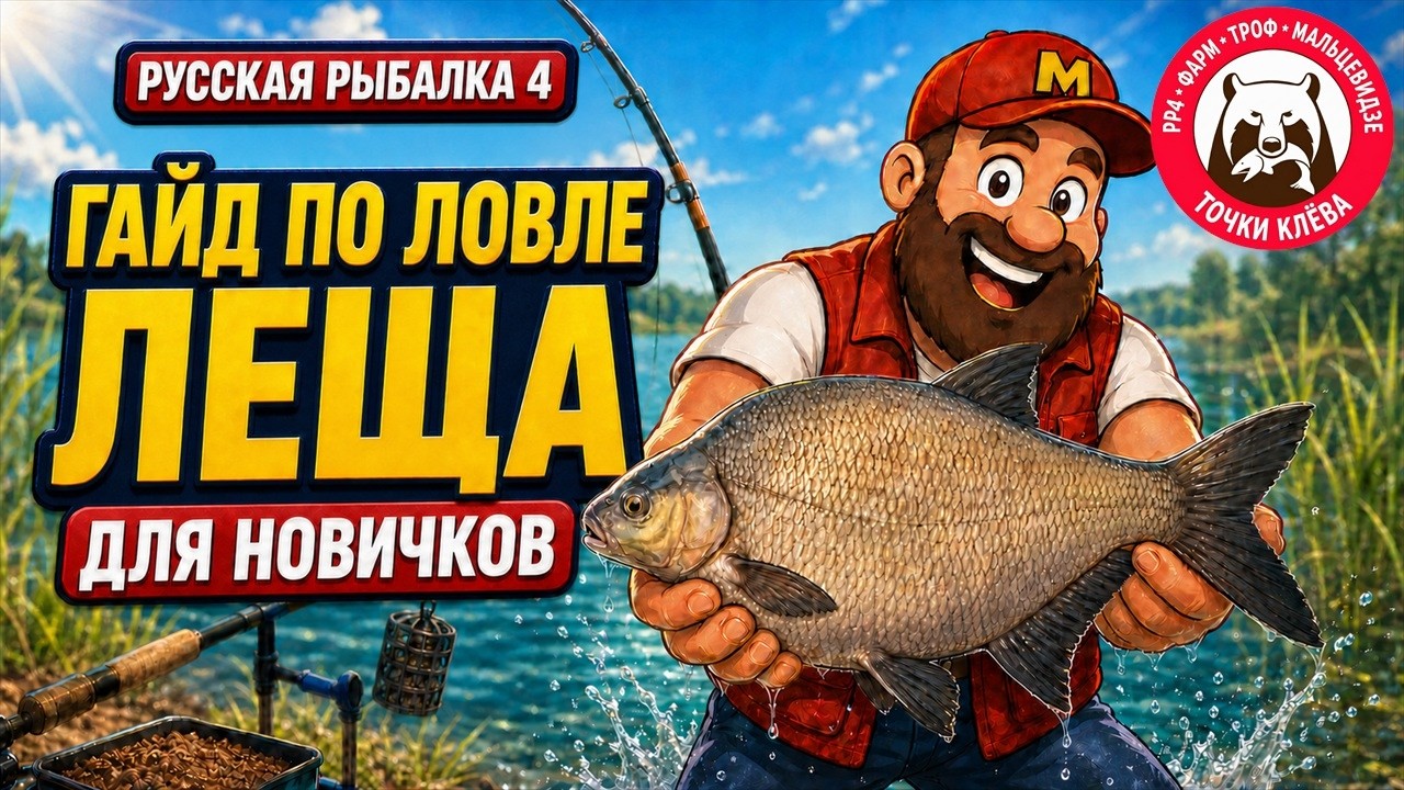 Гайд по ловле ЛЕЩА для новичков • Как правильно фармить на ЛЕЩЕ?  •Фарм, Прикормка, Сборки, Оснастки