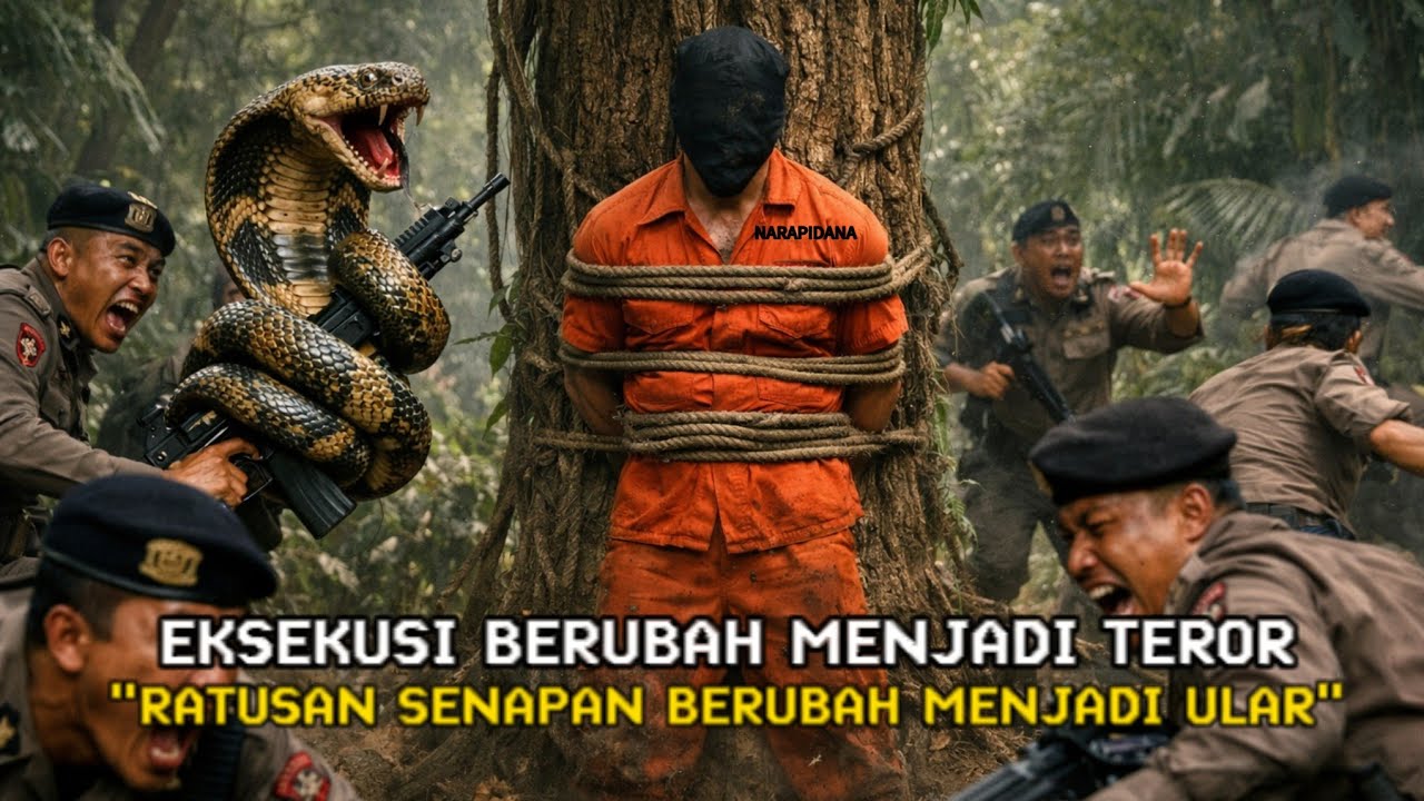 EKSEKUSI GAGAL‼️TEROR ULAR COBRA MEMBUAT POLISI KOCAR-KACIR🔥