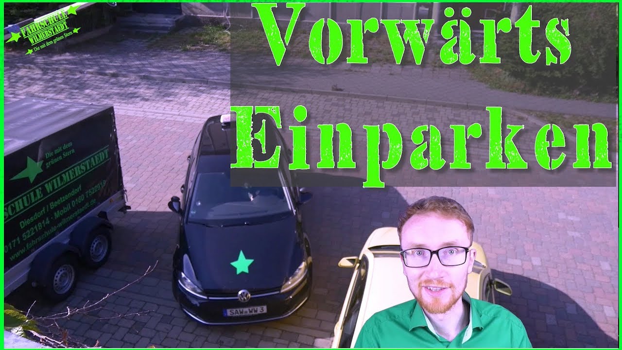 Vorwärts rechts einparken + Korrigieren / Parken / Fahrschule