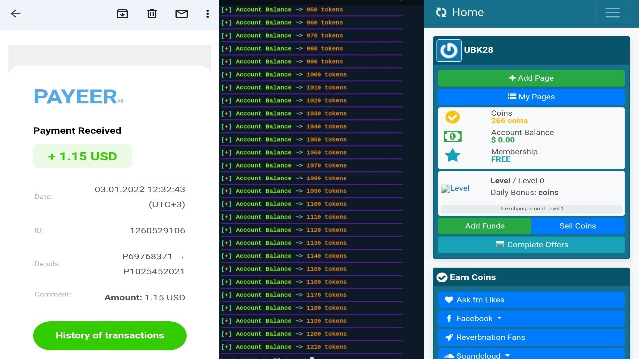 EARN BITCOIN PAYPAL PAYEER VIA TERMUX  INSTANT WITHDRAW