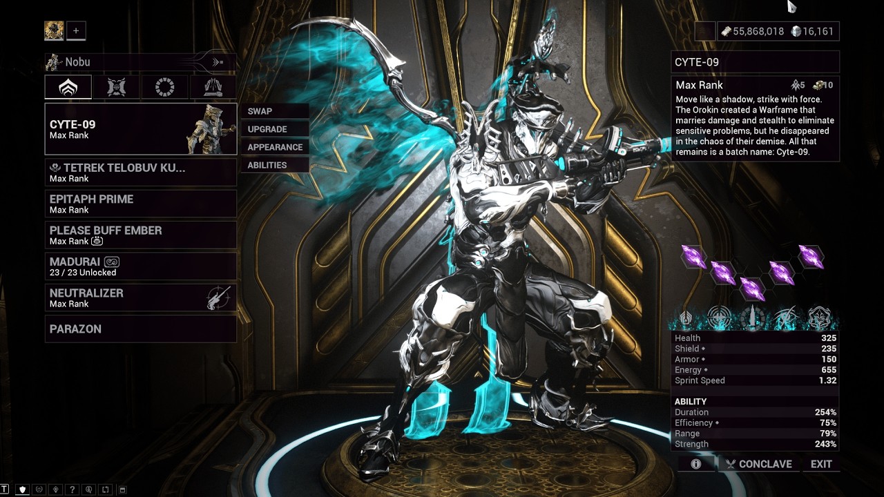 Warframe Maximum Investment - Cyte-09 (280+ KPM) | The Old Peace