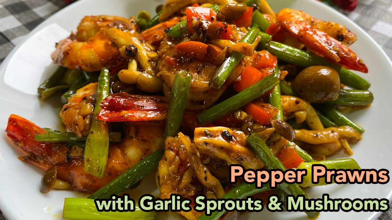 STIR-FRIED PEPPER PRAWNS & VEGGIES | Su's Cookbook