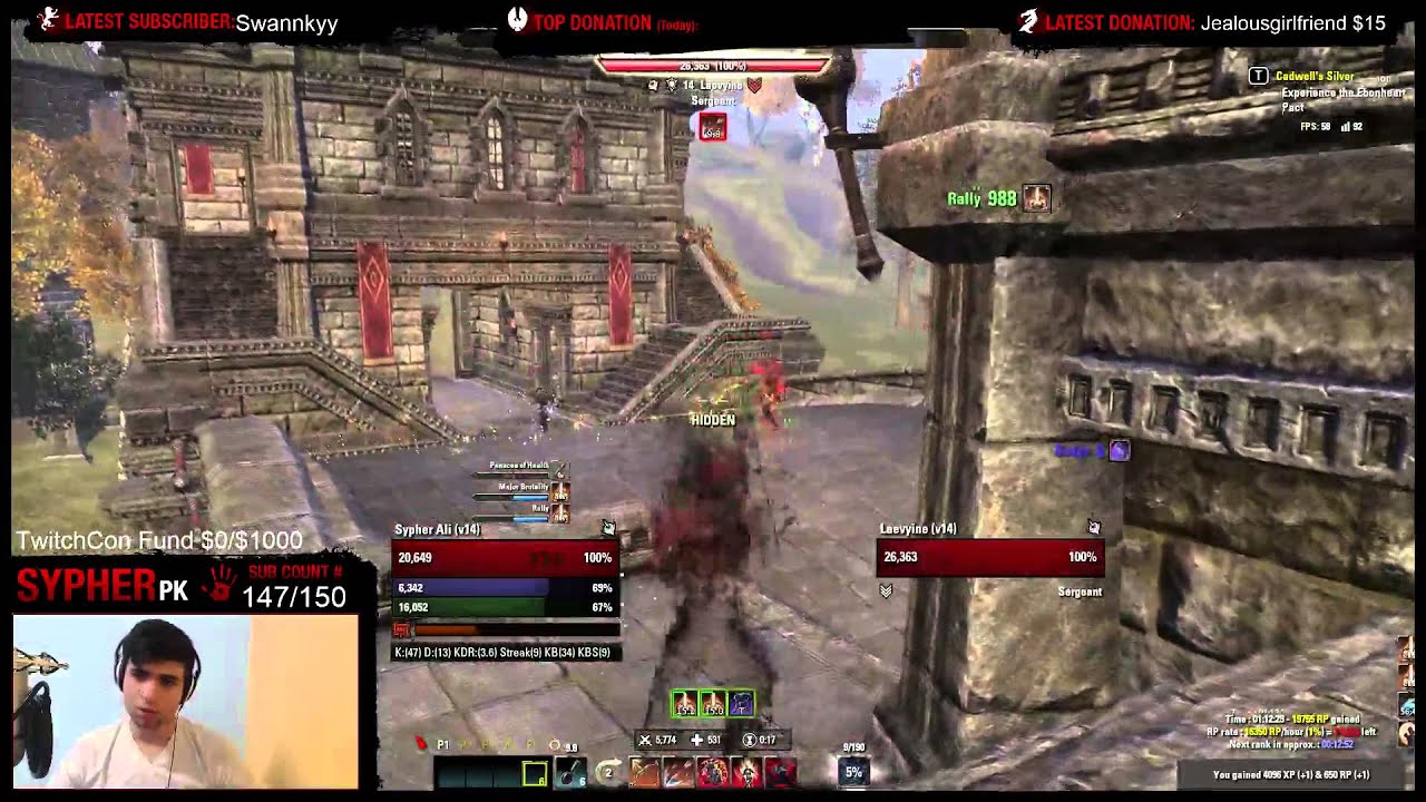 ESO PvP - Alessia Bridge Massacre - Stamina Nightblade Build!