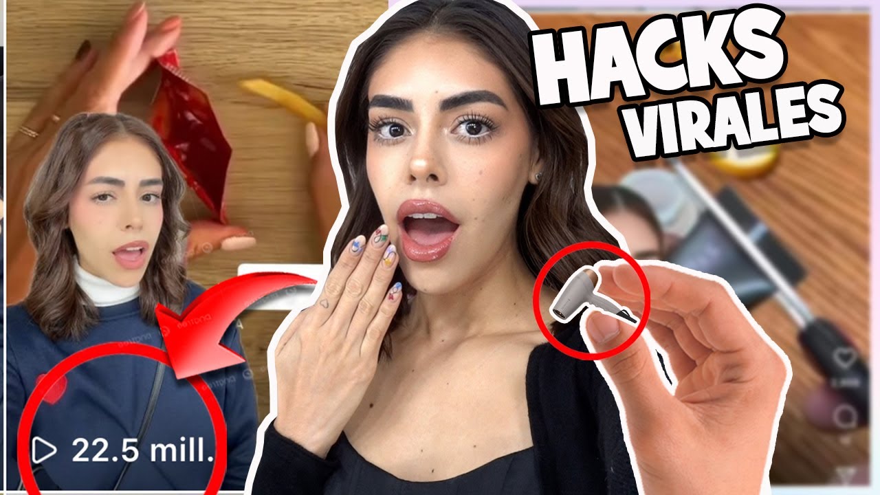 PROBANDO HACKS VIRALES DE INTERNET *así hago los hacks*