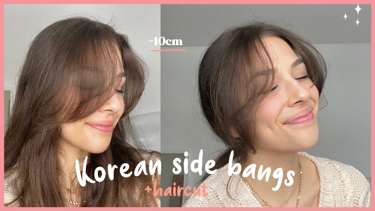 Korean side bangs (j'ai coupé 10cm !!!)