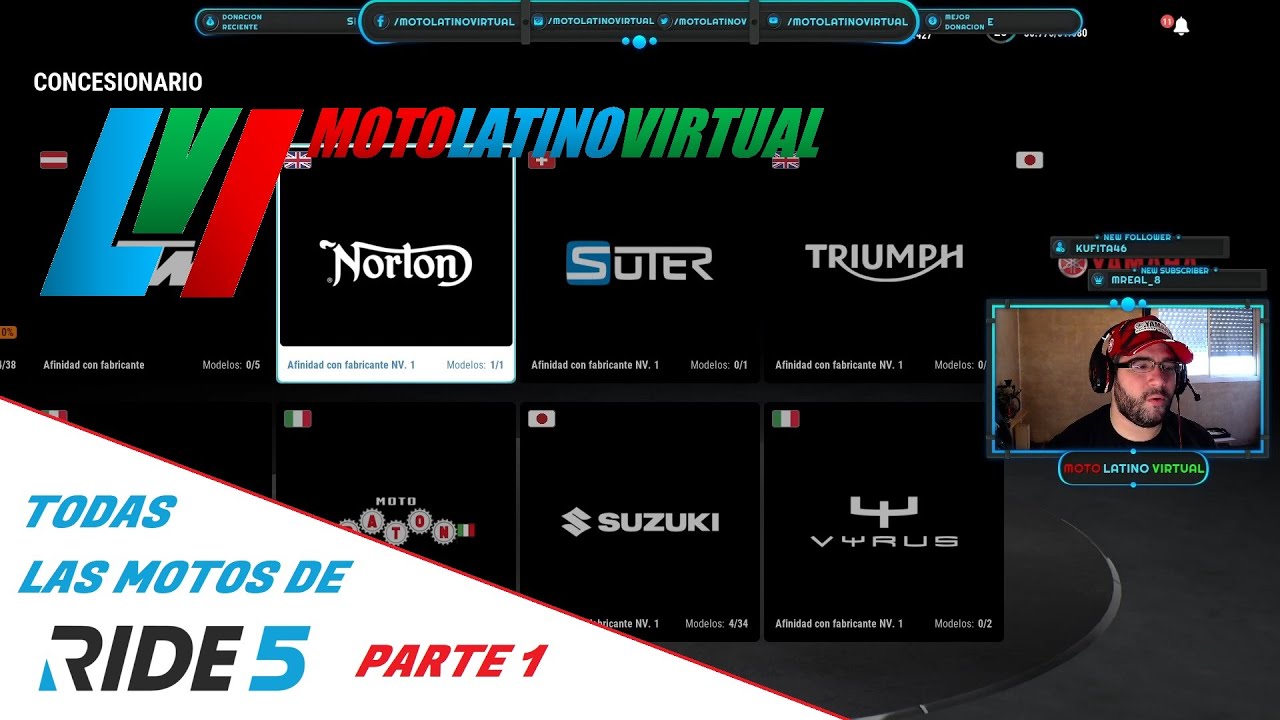 Ride 5 - Todas las motos (Parte 1)