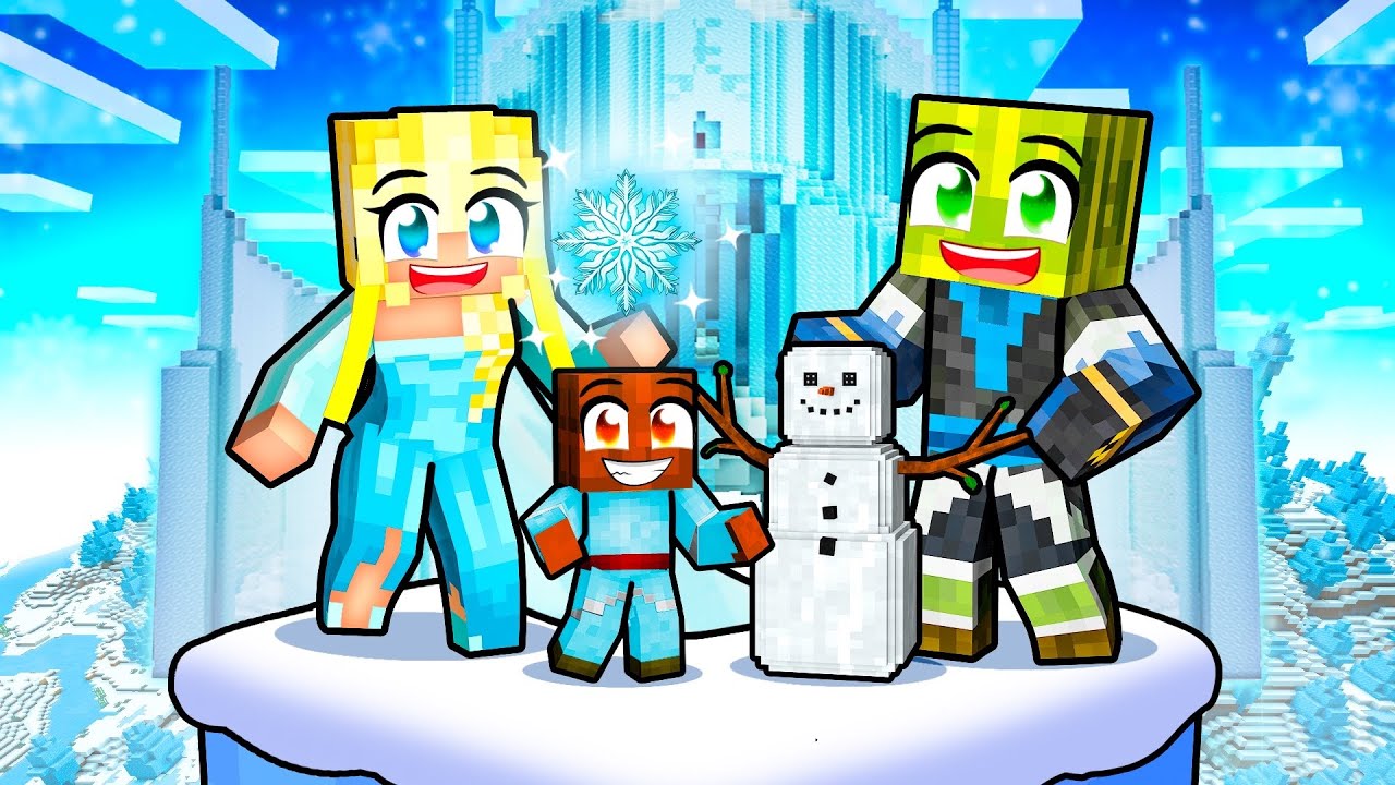 EISKÖNIGIN FAMILIE in Minecraft! 🌸 Minecraft