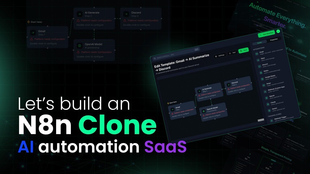 Let's build an AI Automation SaaS with Next JS | Neon | Inngest | Better Auth | Cryptomus (Part 1/2)
