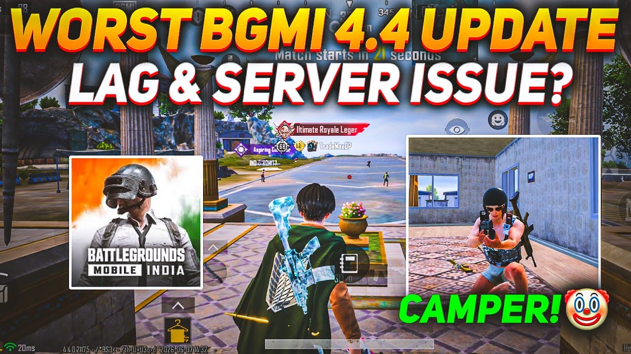 Худшее обновление BGMI 4.4 🤡 Обновление для кемперов ✅ | Проблемы с высоким пингом и серверами | ...