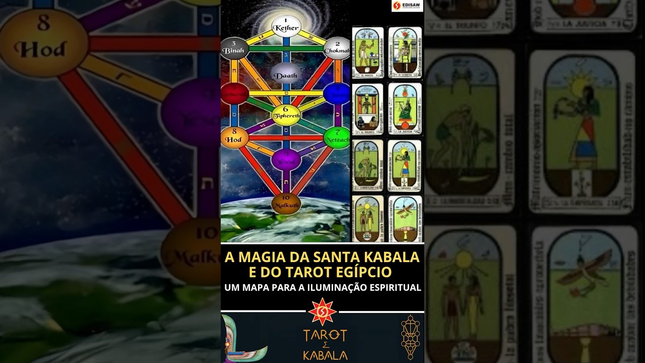 A MAGIA DA SANTA KABALA E DO TAROT EG&Iacute;PCIO - UM MAPA PARA A ILUMINA&Ccedil;&Atilde;O ESPIRITUAL