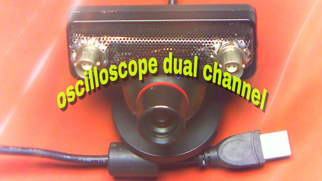 كيفية صنع راسم الذبذبات بواسطة كاميرا يو اس بي How to make an oscilloscope with a usb camera