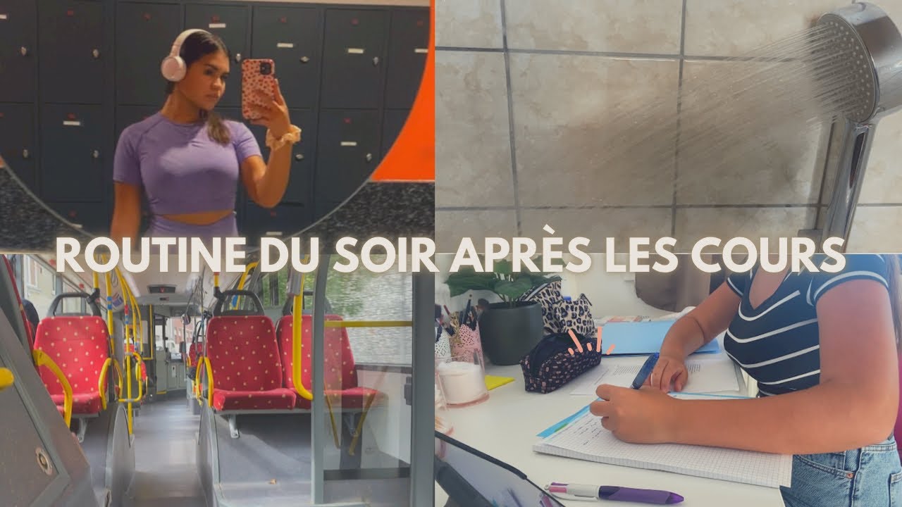 ROUTINE DU SOIR APRÈS LES COURS #backtoschool