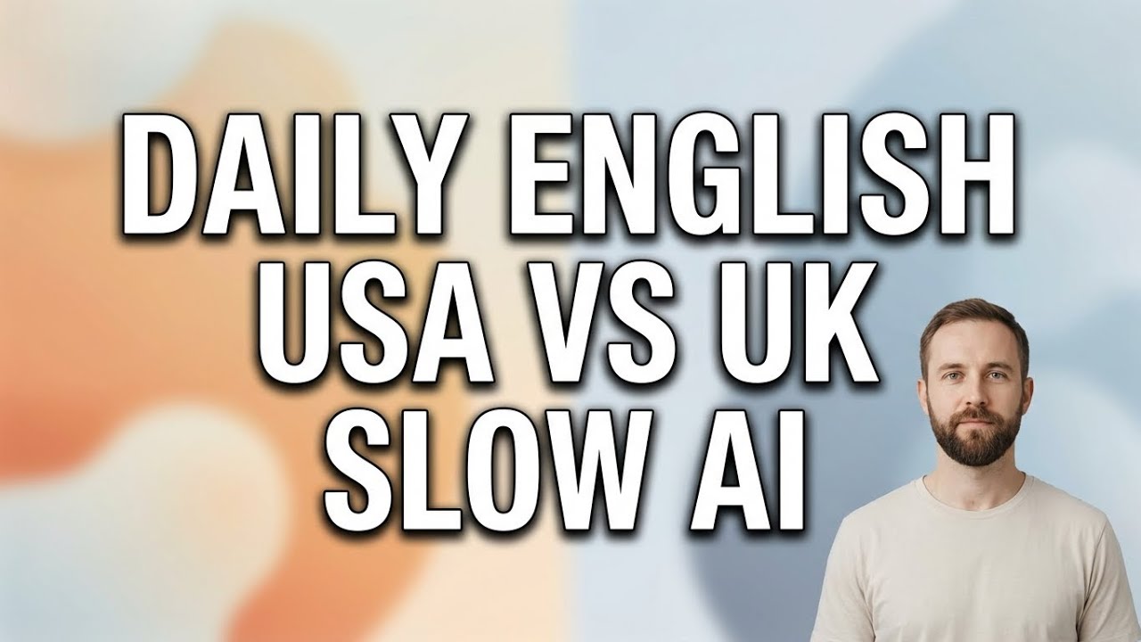 Daily English with AI Morning to Night Story USA vs UK English
