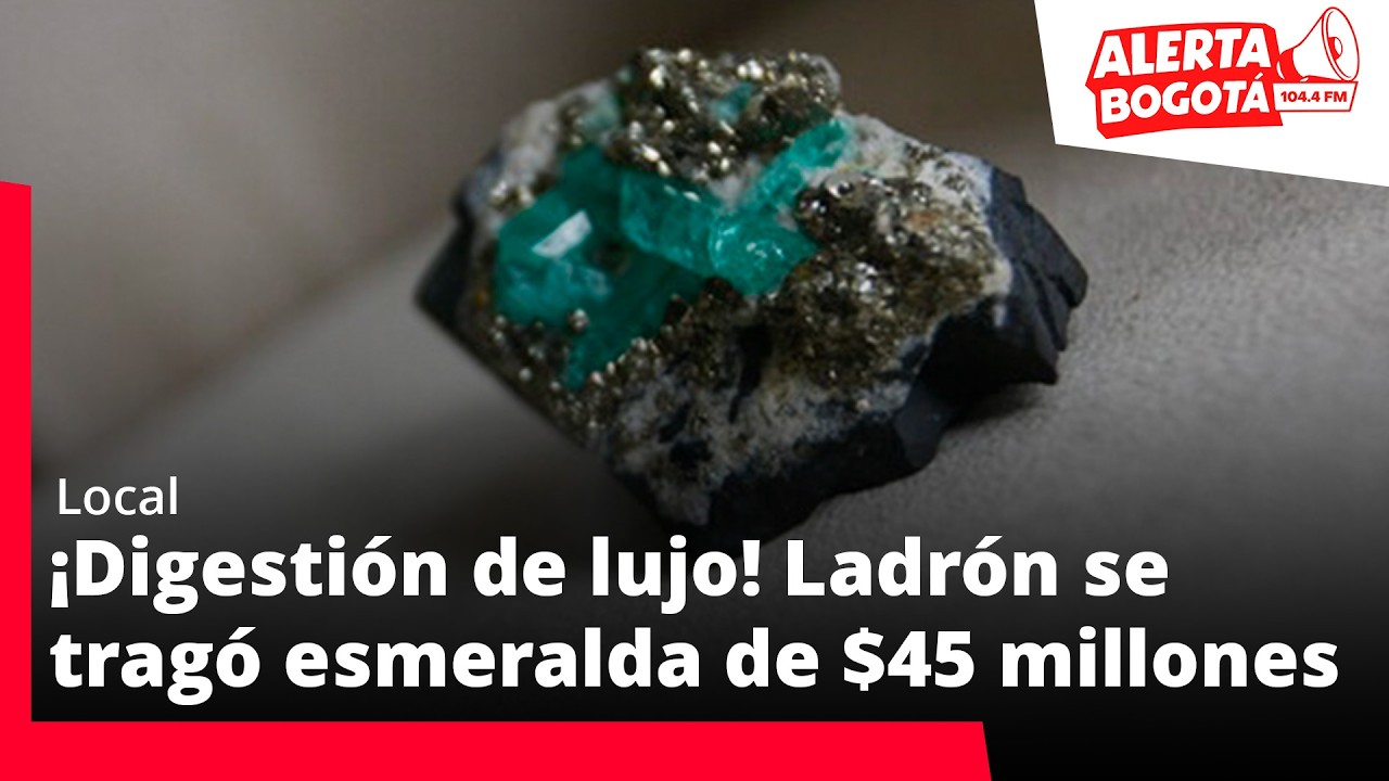 ¡Se comió una esmeralda de 45 millones en el centro de Bogotá!