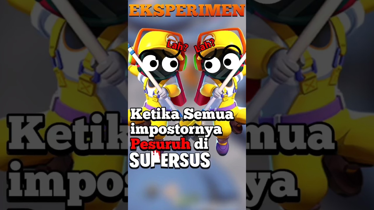 Eksperimen ketika ada 2 Impostor Pesuruh di Game Super Sus #shorts #supersus